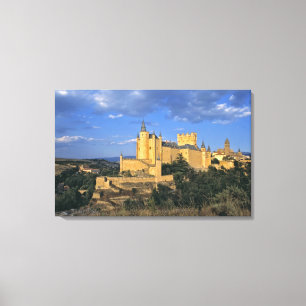 Europe, Spain, Segovia. The Alcazar, a World Canvas Print