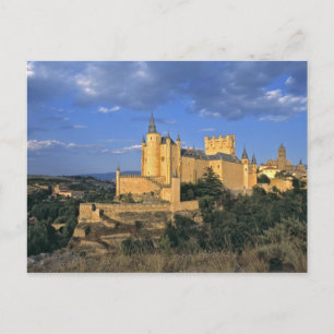 Europe, Spain, Segovia. The Alcazar, a World Postcard