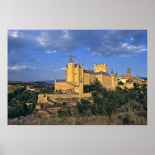 Europe, Spain, Segovia. The Alcazar, a World Poster