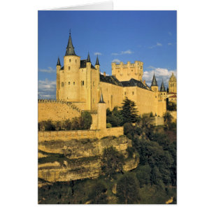 Europe, Spain, Segovia. The imposing Alcazar,