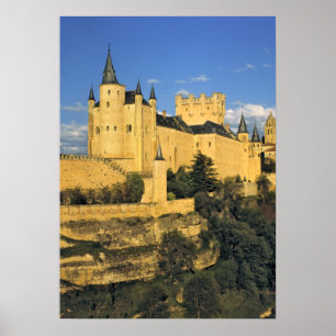 Europe, Spain, Segovia. The imposing Alcazar, Poster