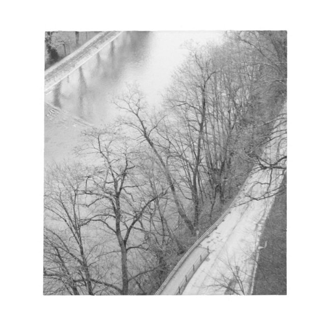 Europe, Switzerland, Bern. Overview of the Aare Notepad (Front)