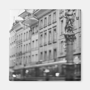 Europe, Switzerland, Bern. Tram, Marktgasse Magnet