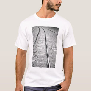 Europe, Switzerland, Bern. Tram tracks, T-Shirt