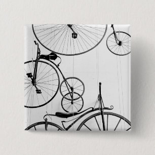 Europe, Switzerland, Lucerne. Bicycle display, 15 Cm Square Badge