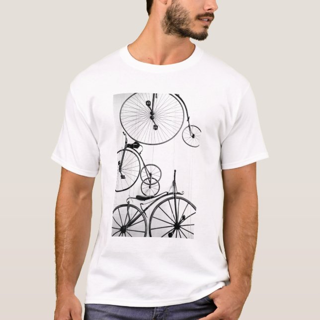 Europe, Switzerland, Lucerne. Bicycle display, T-Shirt (Front)