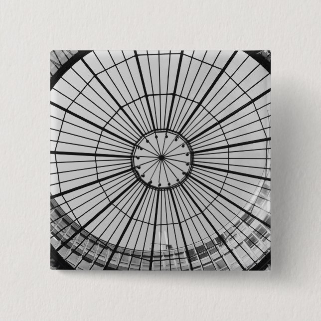 Europe, Switzerland, Zurich. Glass dome of the 15 Cm Square Badge (Front)