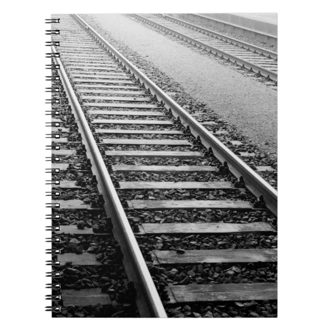 Europe, Switzerland, Zurich. Train tracks Spiral Notebook (Front)