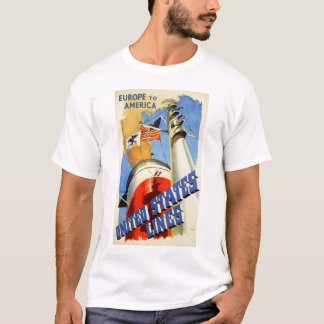 Europe to America ~ United States Lines T-Shirt