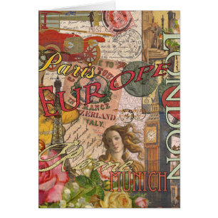 Europe Travel Vintage European Paris France Art