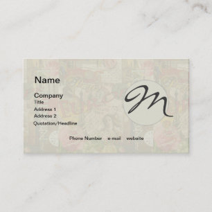 Europe Travel Vintage European Paris France Art Business Card