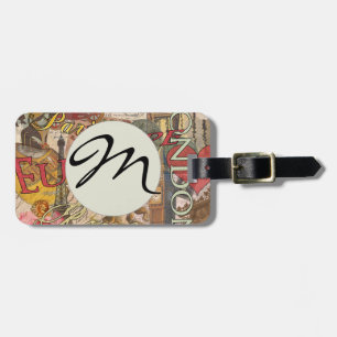 Europe Travel Vintage European Paris France Art Luggage Tag