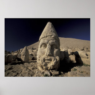 Europe, Turkey, Kurdi. Nemrut Dagh. Poster