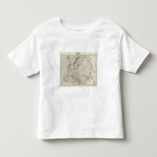 Europe uncolored map toddler T-Shirt