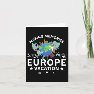 Europe Vacation 2025 Making Memories Family Holida Card