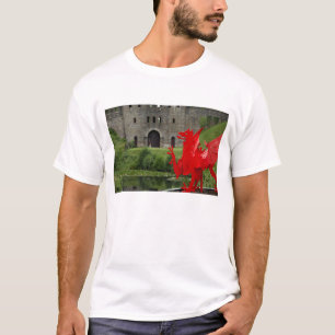 Europe, Wales, Cardiff. Cardiff Castle. Welsh T-Shirt