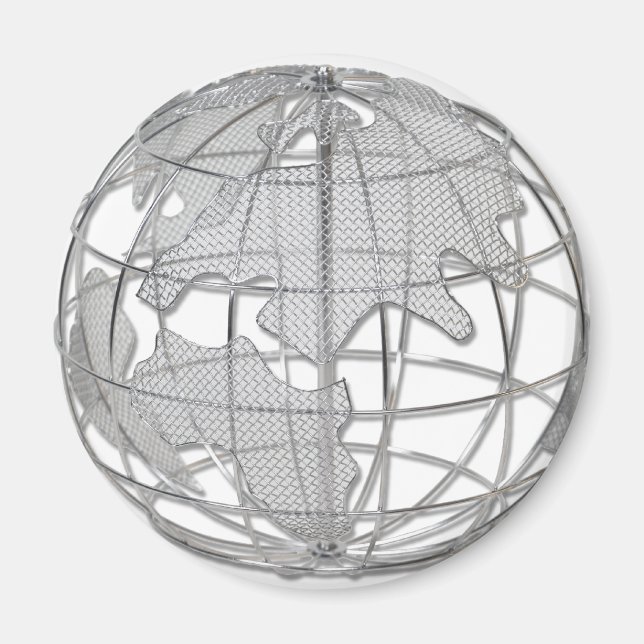 EuropeAfricaGlobe Magnet (Front)