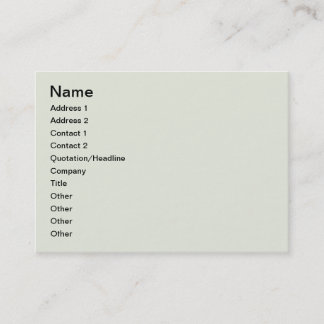 European architecture business card
