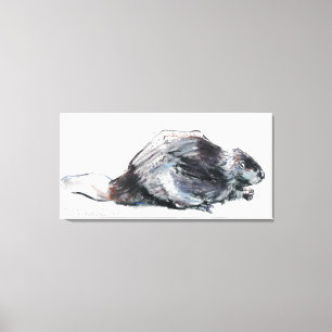 European Beaver Canvas Print