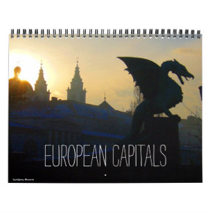 european capitals 2027 (with locations) calendar