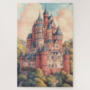 European Castle Town Jigsaw Puzzle