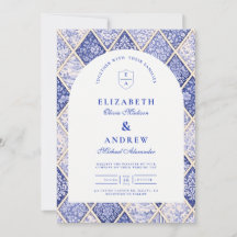 European Delft Tile Wedding