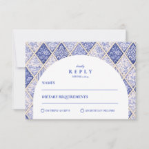 European Delft Tile Wedding