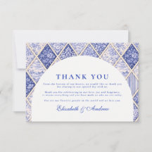 European Delft Tile Wedding