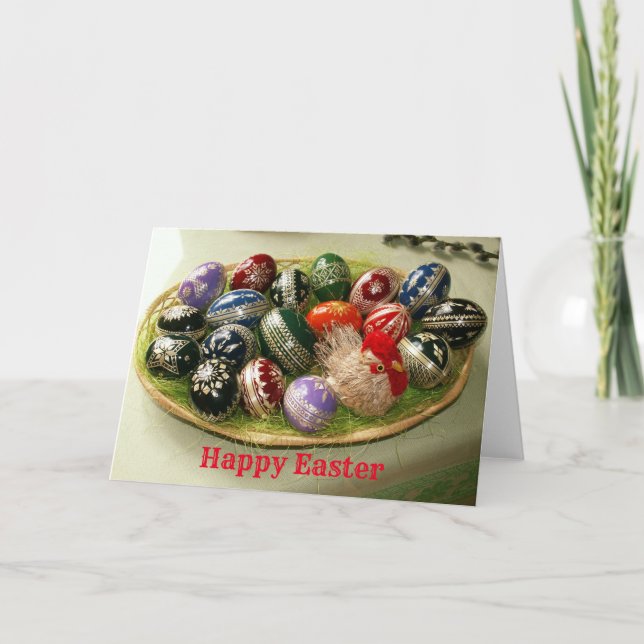 European Easter Egg Art Card (Front)