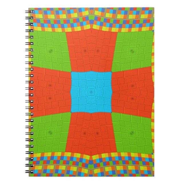 European ethnic tribal pattern notebook (Front)