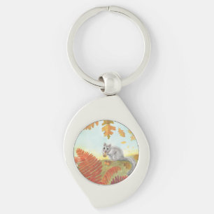 European Fat Dormouse (Glis glis) in Nature  Key Ring