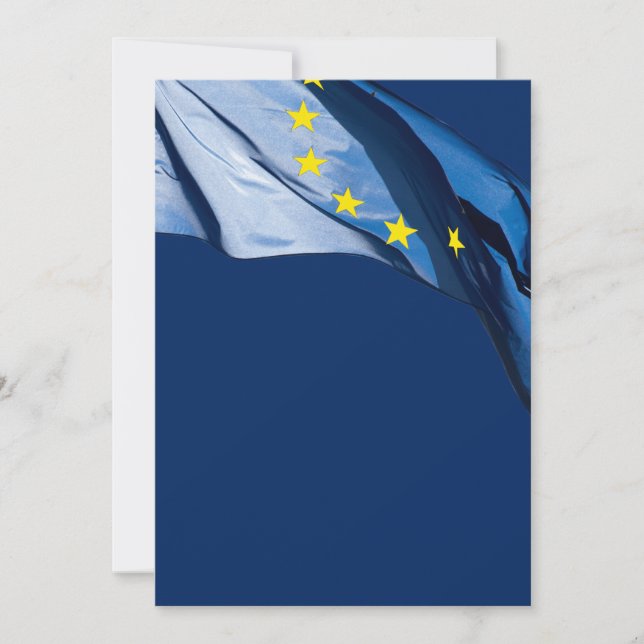 European flag invitation (Front)