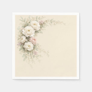 European Garden Floral Artwork Napkin