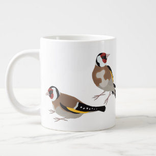 European Goldfinch Large Coffee Mug