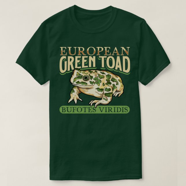 European Green Toad T-Shirt (Design Front)