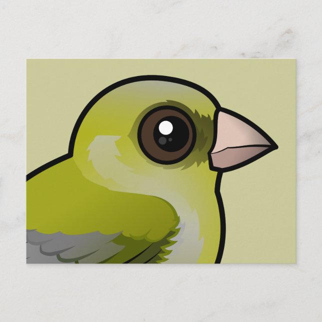 European Greenfinch Postcard (Front)