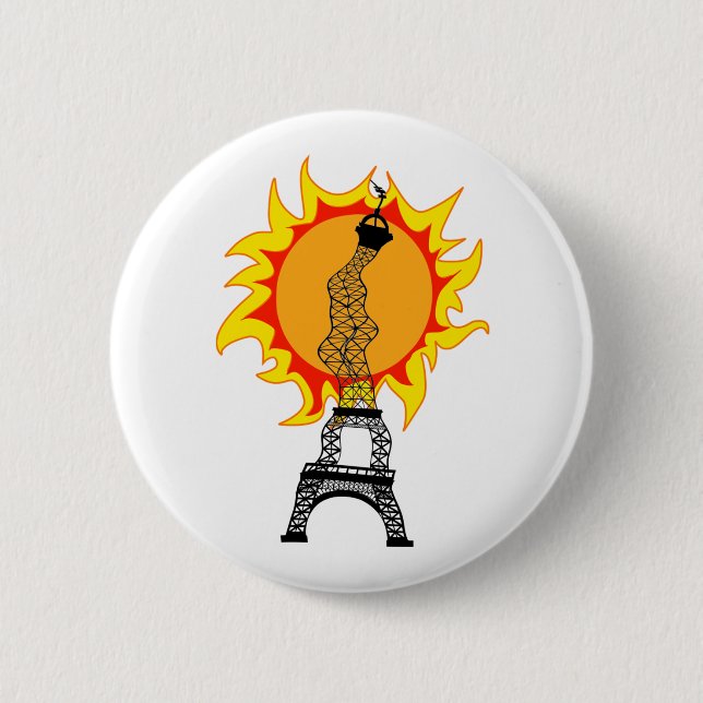 European Heat Wave 6 Cm Round Badge (Front)