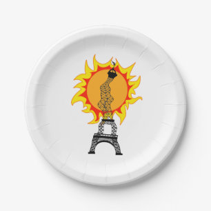 European Heat Wave Paper Plate