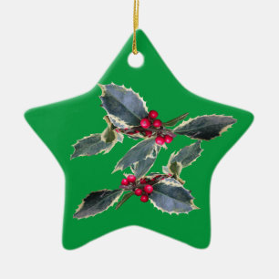 European Holly Ornament