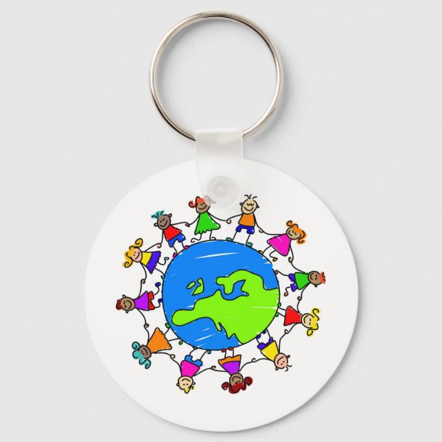 European Kids Key Ring (Front)