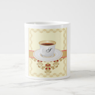 European Monogram Coffee Cup Letter S