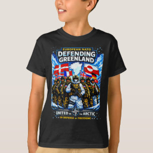 European Nato Defending Greenland Anti Trump Polic T-Shirt