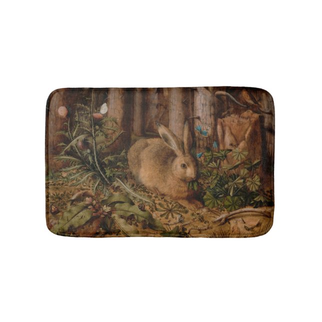European Painting Rabbit Year 2023 Bath Mat (Front)