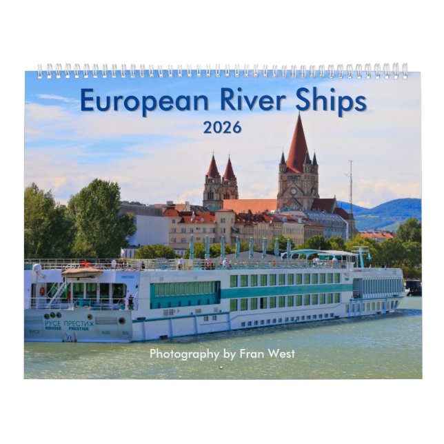 European River Ships 2026 Calendar (Cover)