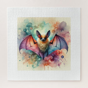European serotine bat 131024AREF133 - Watercolor Jigsaw Puzzle
