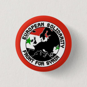 EUROPEAN SOLIDARITY WITH SIRIA 3 CM ROUND BADGE