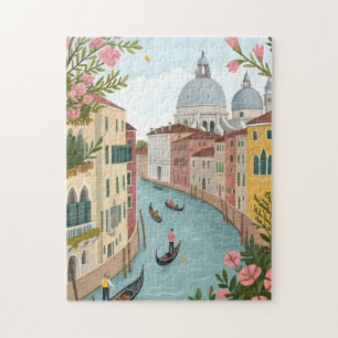 European Summer City Canal Puzzle