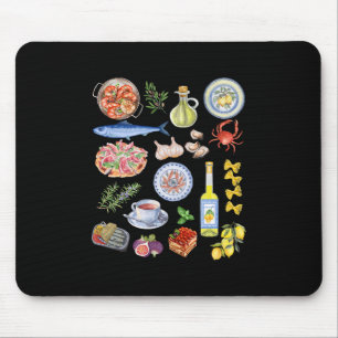 European Summer Limoncello Rome Italy Lemons Portu Mouse Pad