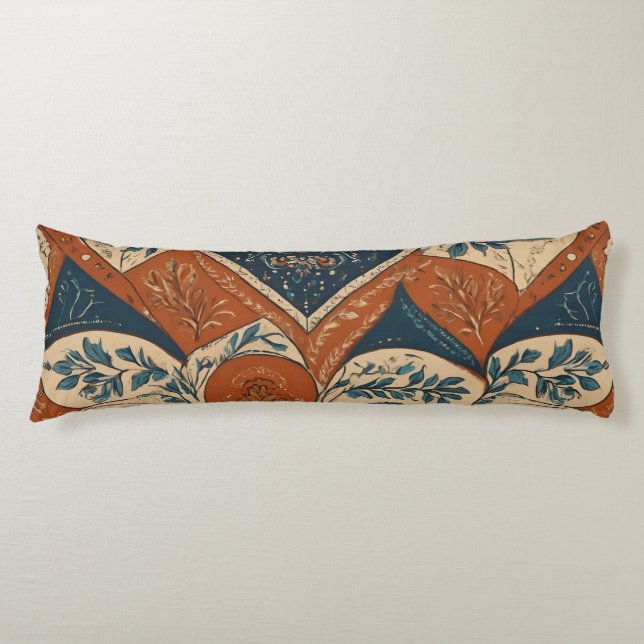 European Traditional Seamless Pattern  Body Cushion