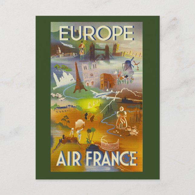 European Travel Postcard (Front)